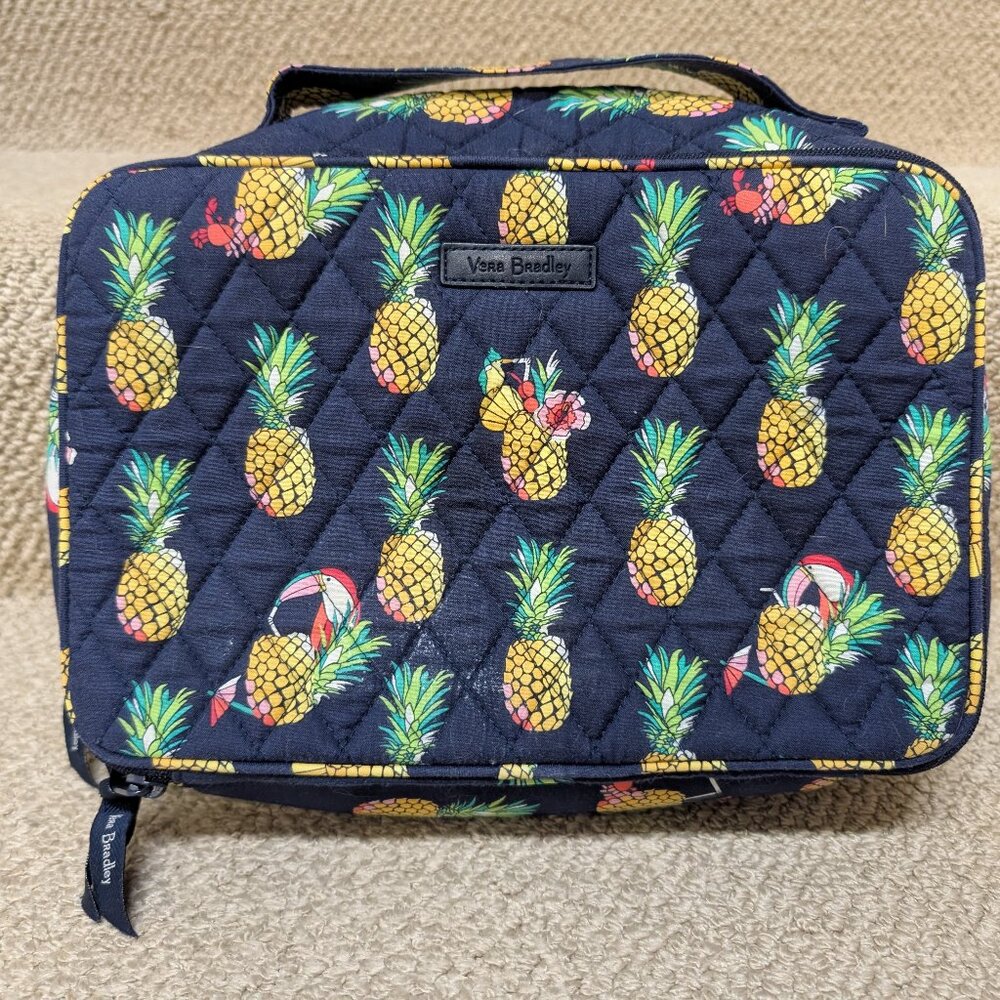 Vera Bradley Toucan Party Pineapple Cosmetic Bag